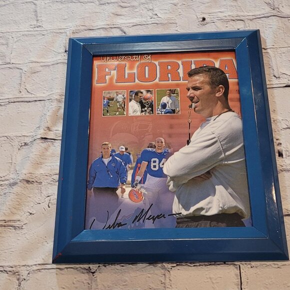 University of Florida GATOR Signed and Framed Urban Meyer Photo - Picture 1 of 2